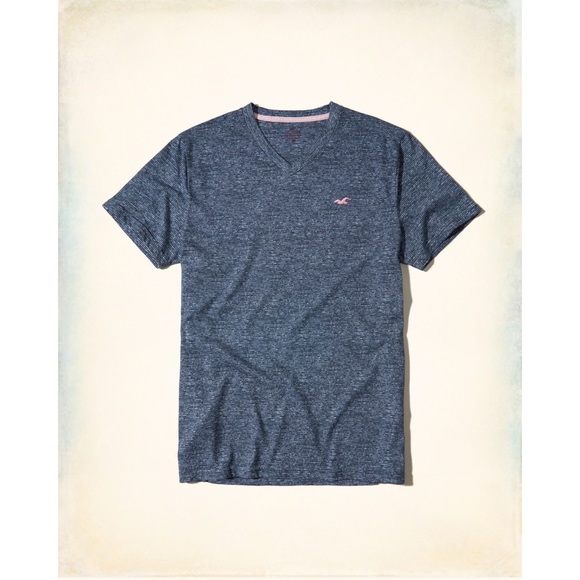 Hollister Other - Hollister Co. Must-Have Navy Blue Stripe Icon V-Neck Tee